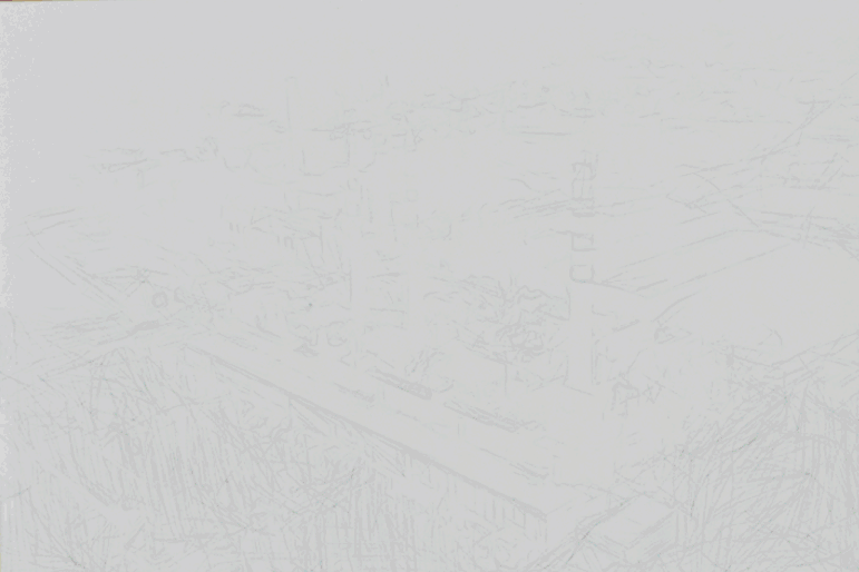 图为浙江公司北仑电厂水彩手绘